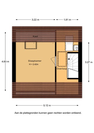 Floorplan - Wolfswaard 82, 4153 CL Beesd